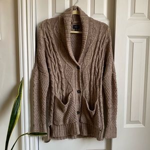 American Eagle Oatmeal Cardigan